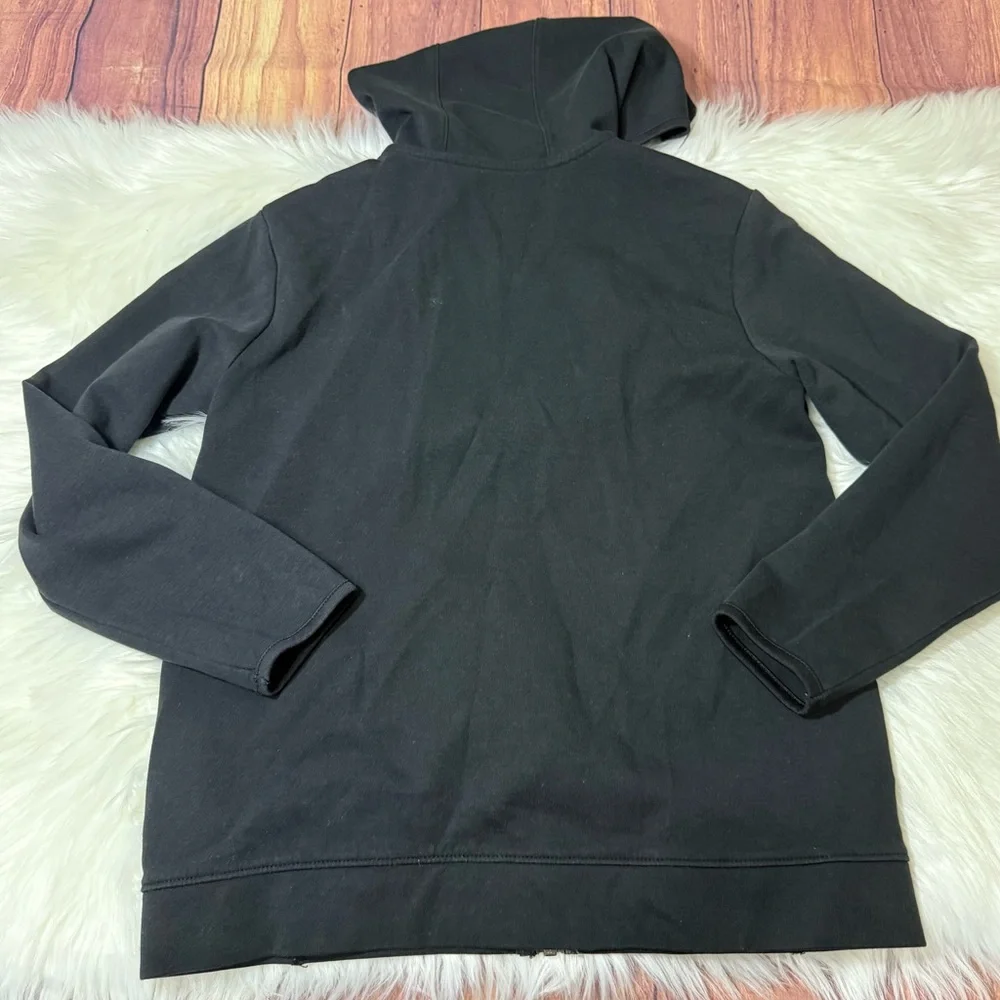 Old Navy Active Dynamic Fleece Boys Size L (10/12) Black Hooded Jacket